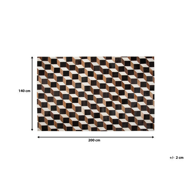 Union Rustic Amir Cowhide Brown Rug Wayfair.ie